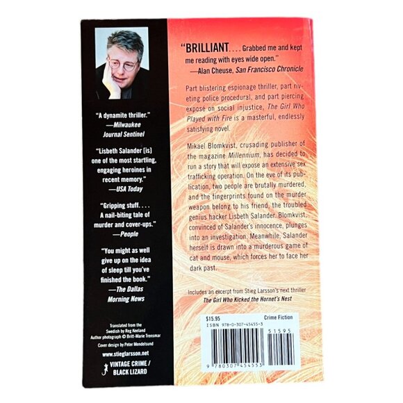 The Girl Who Played with Fire by Stieg Larsson, Softcover, Crime Fiction - Picture 2 of 2